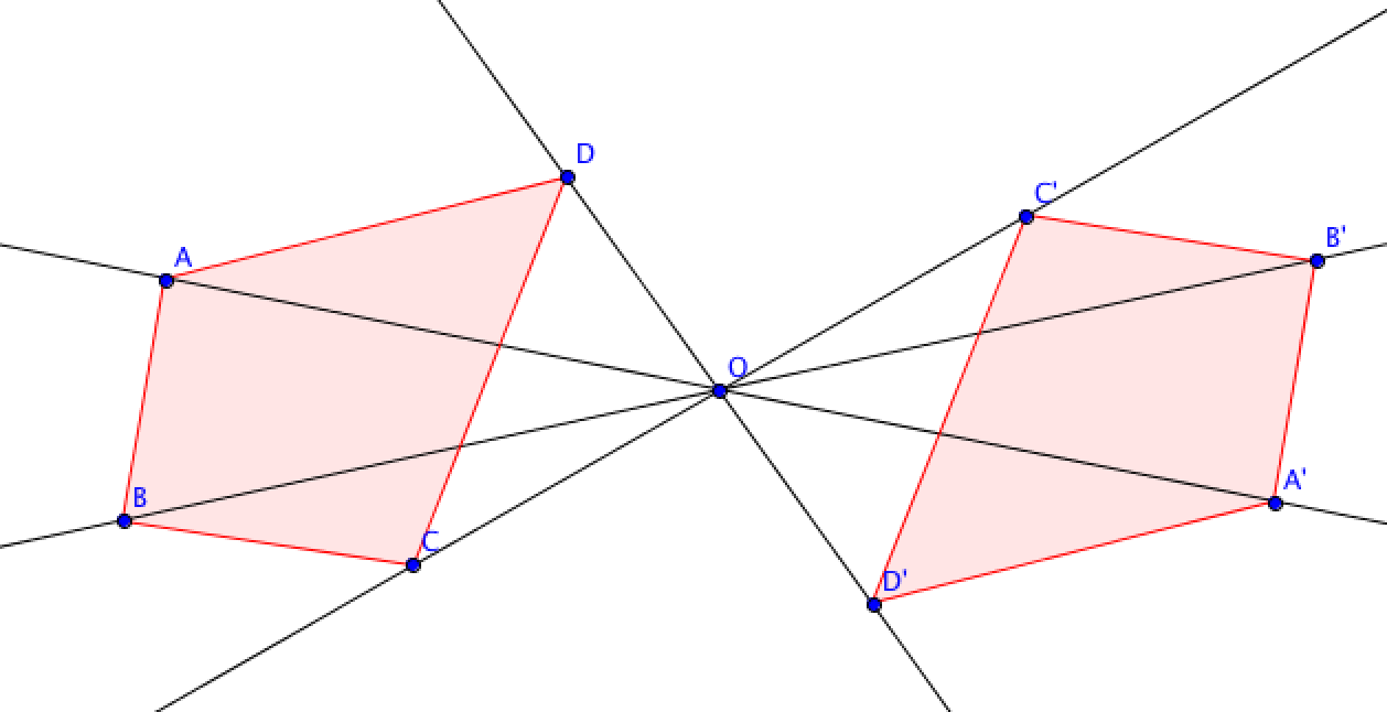 tracer le symétrique par rapport à un point